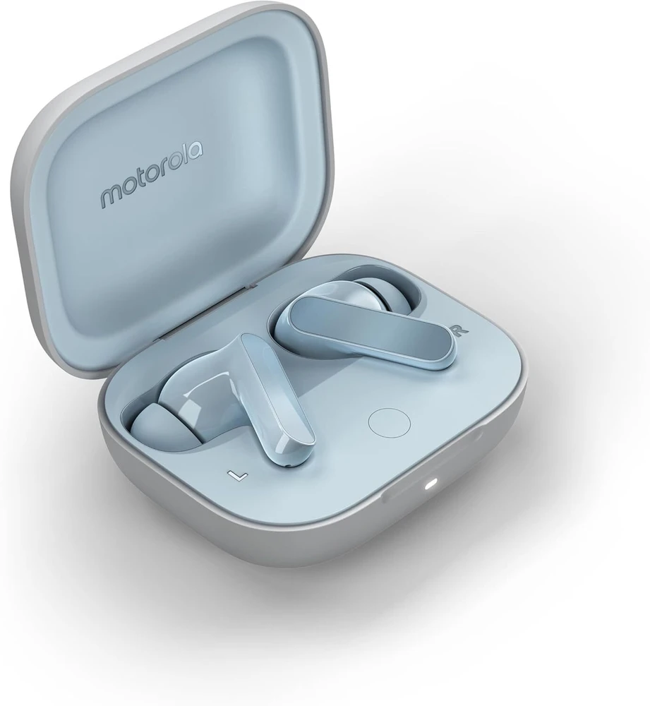 Motorola rinkinys: Moto Edge 60 Neo 8/256GB telefonas (raudonas) + Moto Buds ausinės (melsvos)