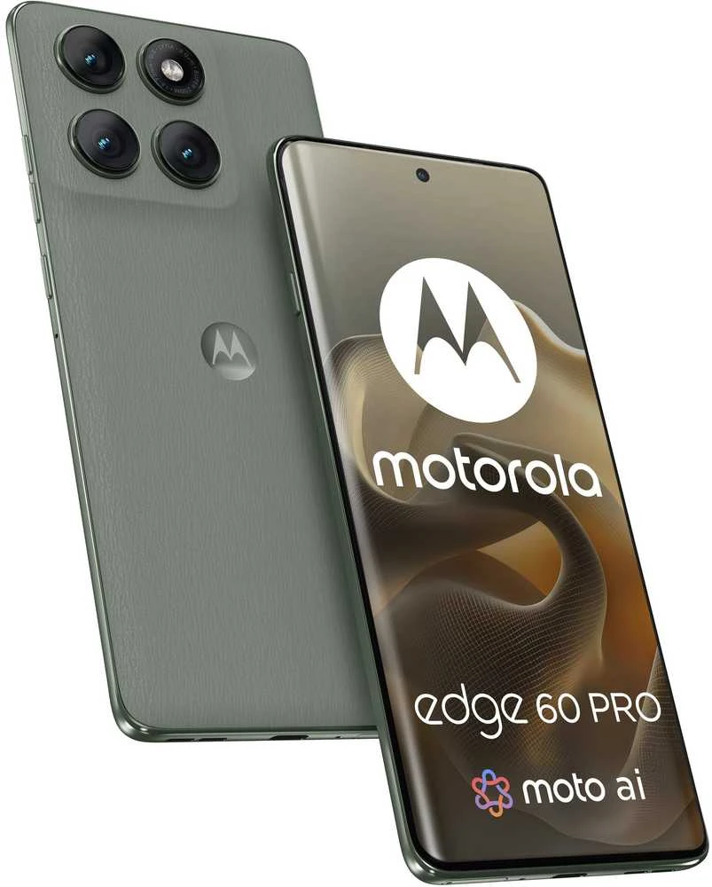 Išmanusis telefonas Motorola Edge 60 Pro (5G) 6.7'', 12/512GB, 6000 mAh, IP68, eSIM, Žalsvai pilkas