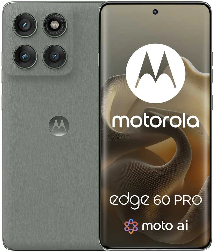 Išmanusis telefonas Motorola Edge 60 Pro (5G) 6.7'', 12/512GB, 6000 mAh, IP68, eSIM, Žalsvai pilkas