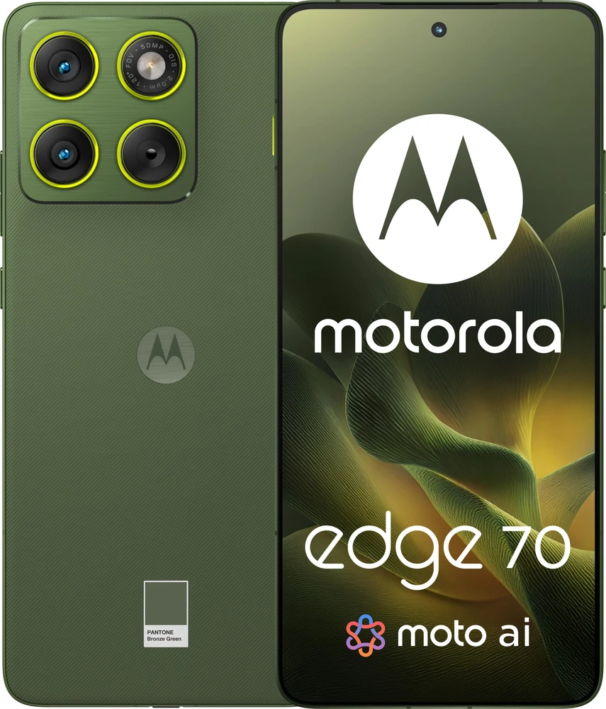 Motorola Edge 70 6.7" Dviguba SIM kortelė Android 16 USB Type-C 12 GB 512 GB 4800 mAh Žalias