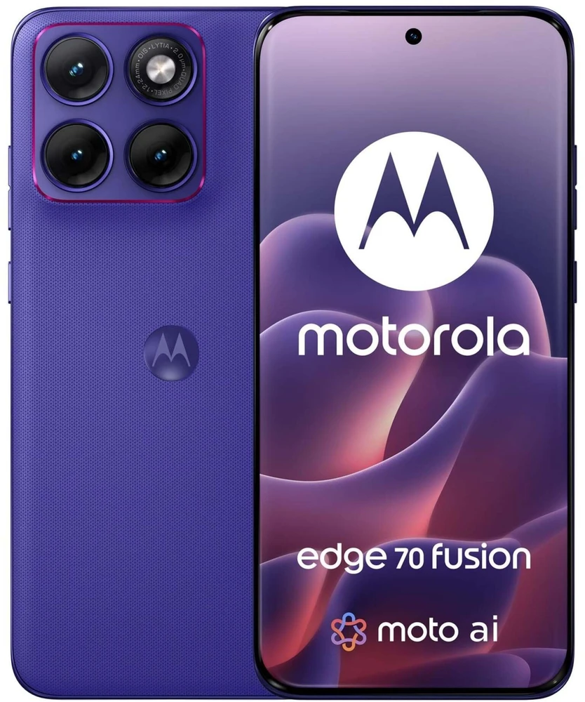 Mėlyna Išmanusis telefonas Motorola edge70 Fusion 256GB - Orient Mėlyna, Android, 8 GB