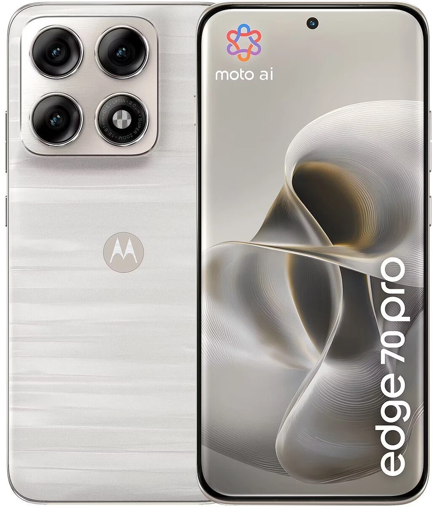 Išmanusis telefonas Motorola Edge 70 Pro 5G 12/512GB Baltas (PBC20090SE)