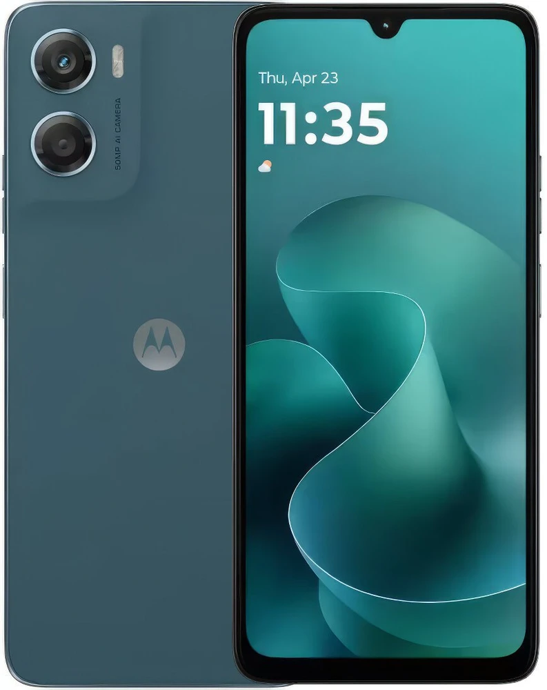 Motorola moto G06 6.88" dviejų SIM kortelių „Android 15“, USB C tipo, 4 GB, 64 GB, 7000 mAh, Mėlyna