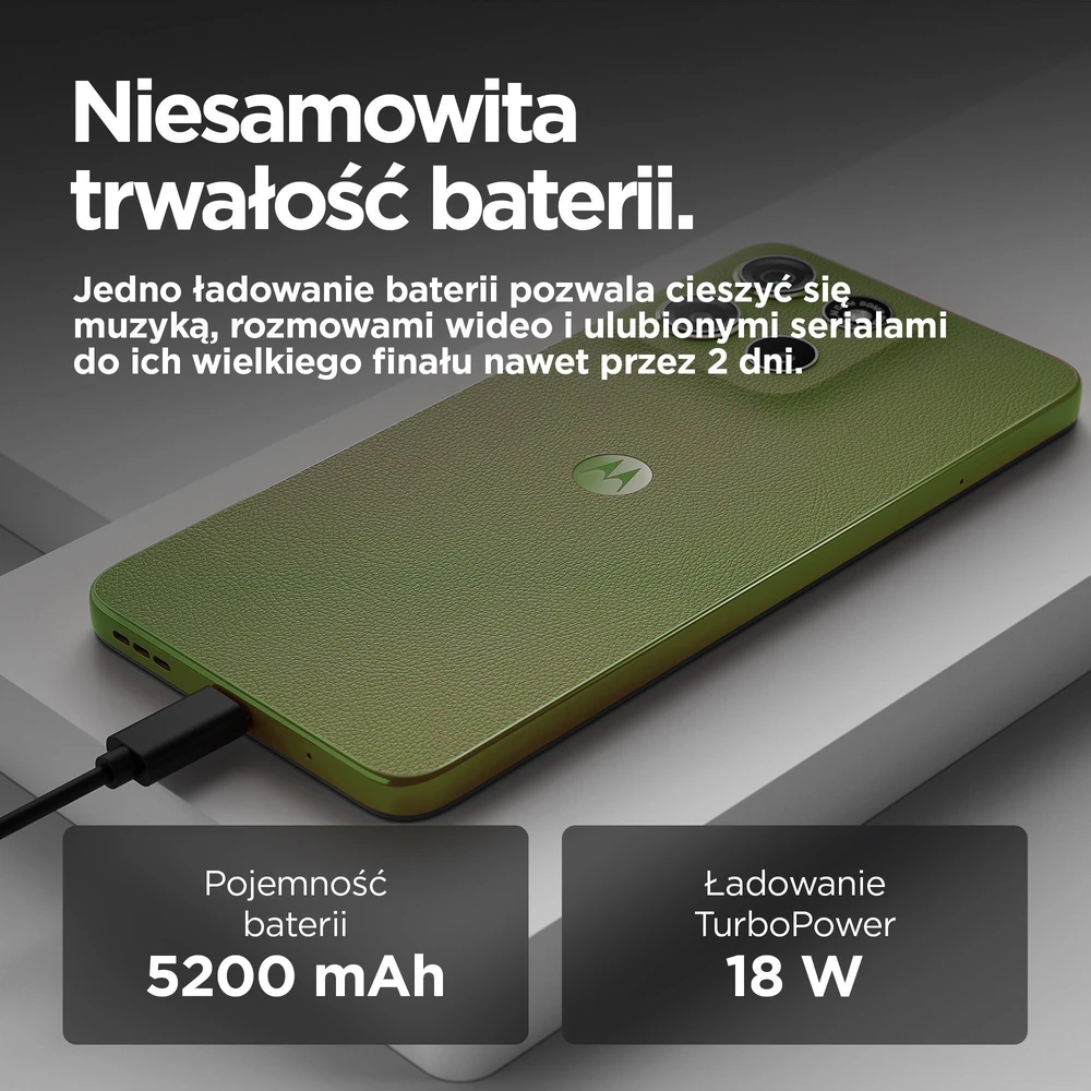 Motorola moto g15 power 17,1 cm (6,72 colio) Dviguba SIM kortelė „Android 15“ 4G USB C tipo 8 GB 256 GB 6000 mAh Žalias