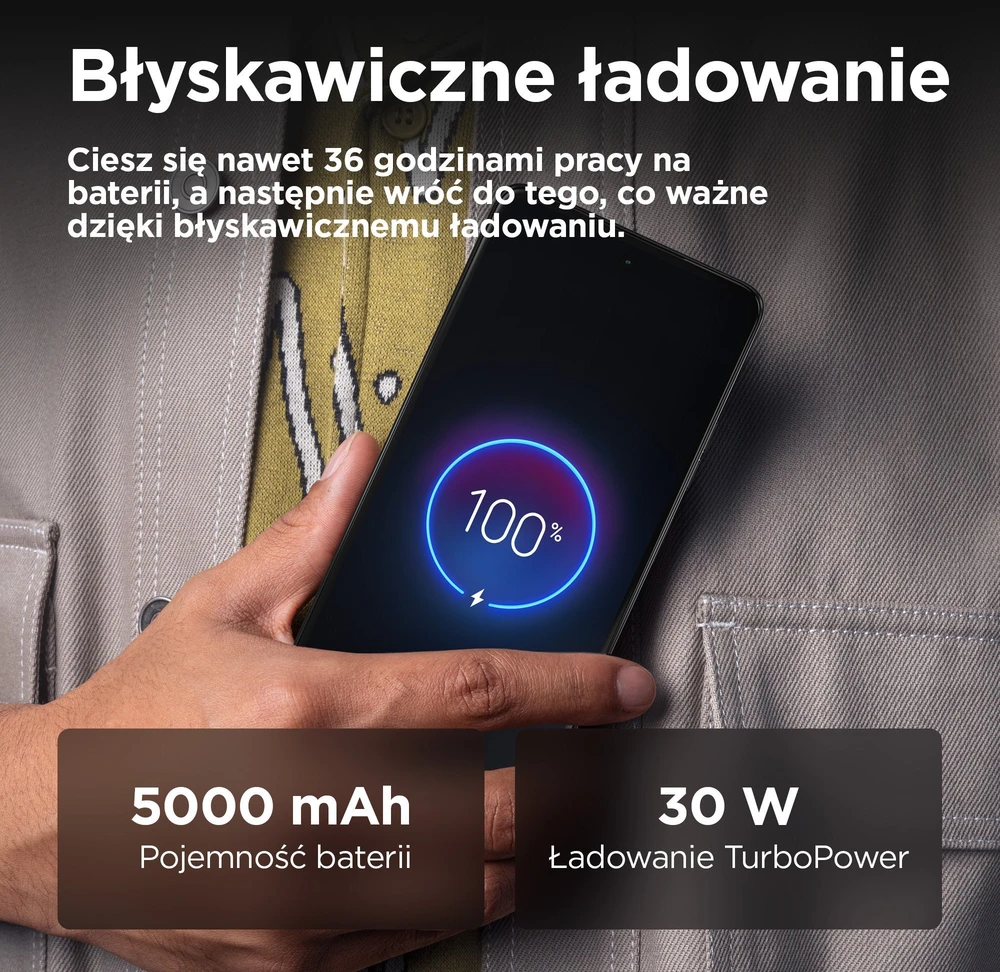 MOTOROLA G75 (5G) 6.8" 8/128GB 5000MAH Pilkas, BUSINESS EDIT.