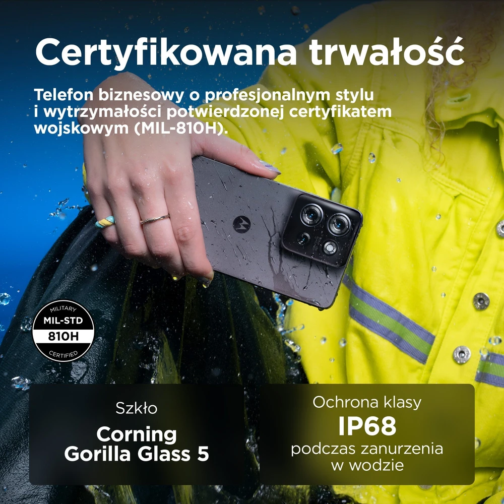 MOTOROLA G75 (5G) 6.8" 8/128GB 5000MAH Pilkas, BUSINESS EDIT.