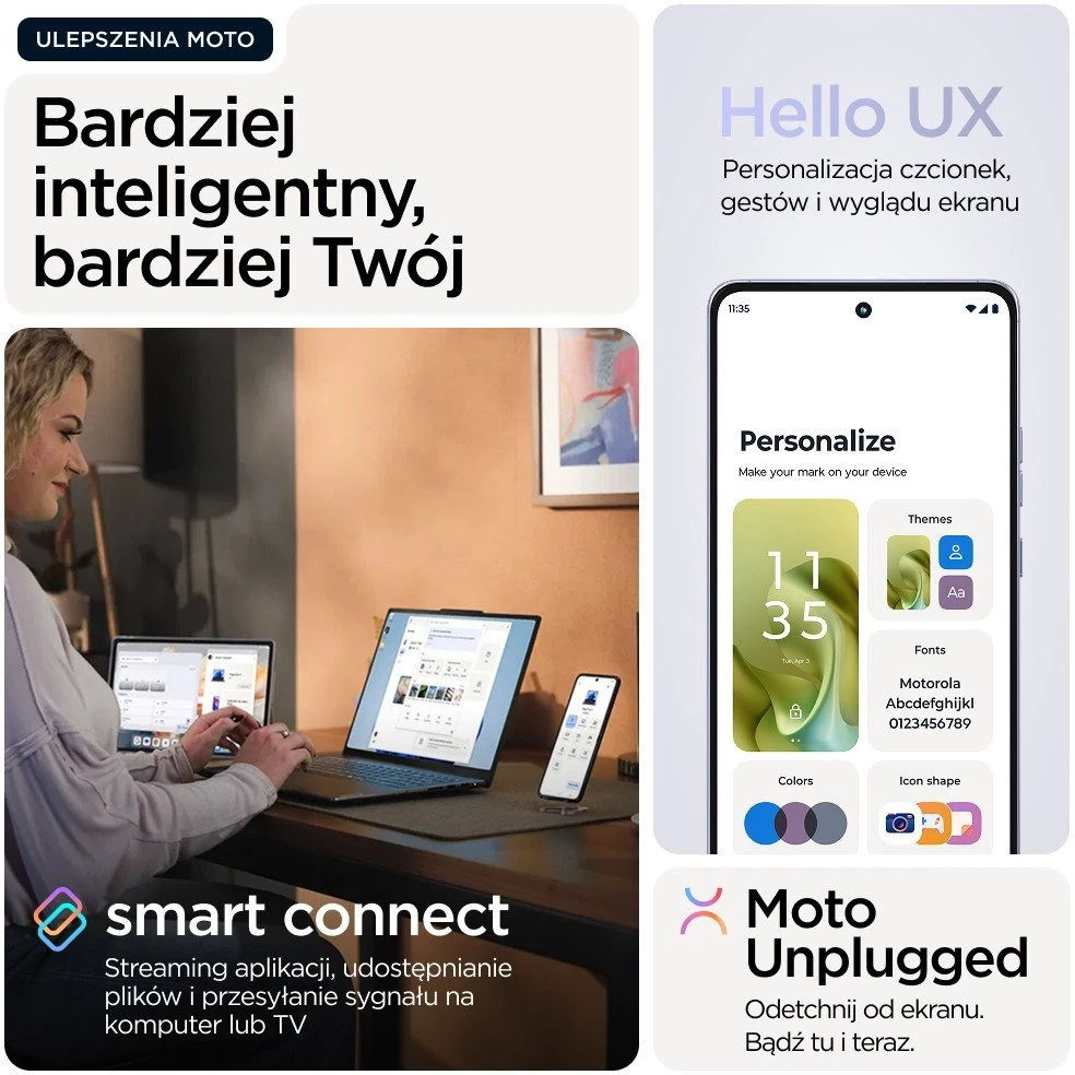 „Motorola Moto G86 5G“ 16,9 cm (6,67 colio) Dviguba SIM kortelė „Android 15“ USB C tipo 8 GB 256 GB 5200 mAh Alyvinis