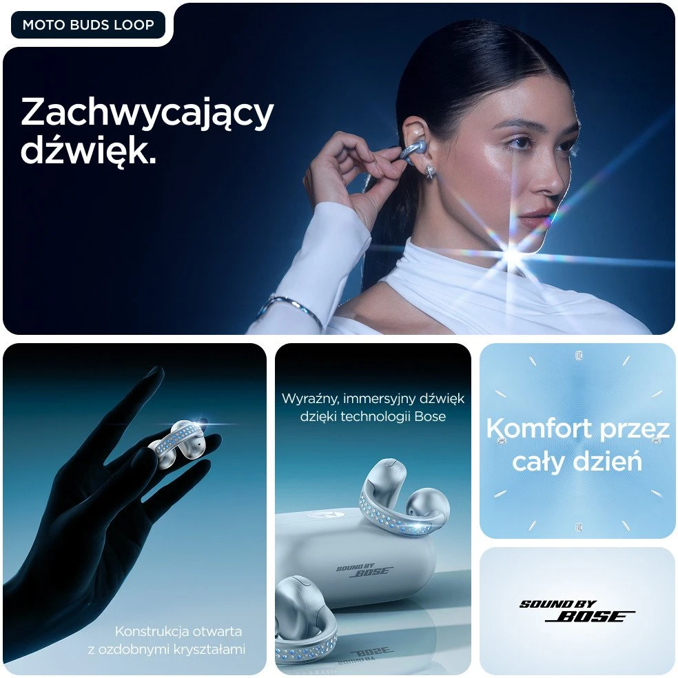 Išmanusis telefonas Motorola razr60 + Buds Loop Bundle Swarovski Edition