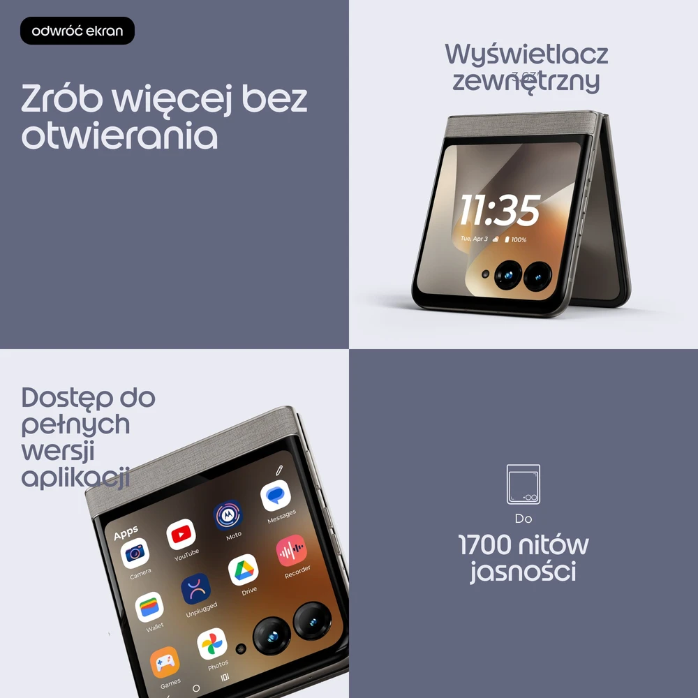 Motorola Moto Razr 70 5G 8/256GGB Hematite Pilkas
