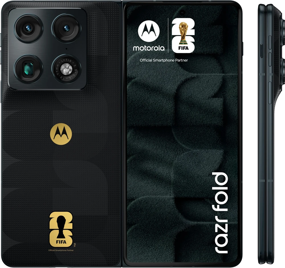 Motorola „razr fold“ 20,6 cm (8,09 colio) dviejų SIM kortelių „Android 16.0“ 5G USB C tipo 16 GB 512 GB 6000 mAh Juodas