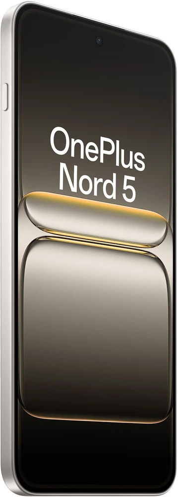 „OnePlus“ | „Nord 5“ | „Marble Sands“ | 6,83 colio | „Swift AMOLED“ | 2800 x 1272 pikselių | „Qualcomm“ | Vidinė RAM 8 GB | 256 GB | Dviguba SIM kortelė | 5G | Pagrindinės kameros raiška 50+8 MP | Antrinės kameros raiška 50 MP | „Android“ | 15 | 5200 mAh