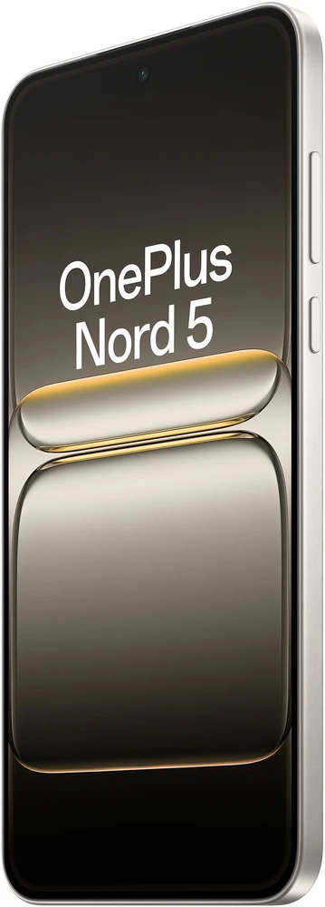 „OnePlus“ | „Nord 5“ | „Marble Sands“ | 6,83 colio | „Swift AMOLED“ | 2800 x 1272 pikselių | „Qualcomm“ | Vidinė RAM 8 GB | 256 GB | Dviguba SIM kortelė | 5G | Pagrindinės kameros raiška 50+8 MP | Antrinės kameros raiška 50 MP | „Android“ | 15 | 5200 mAh