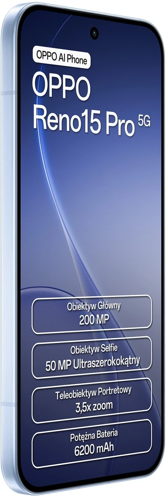 OPPO Reno 15 Pro 5G 12/512GB Mėlyna