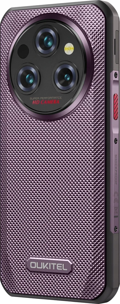 Oukitel WP35 6,6" Išmanusis telefonas Dual SIM Android 14 5G USB Type-C 8 GB 256 GB 11000 mAh Violetinė