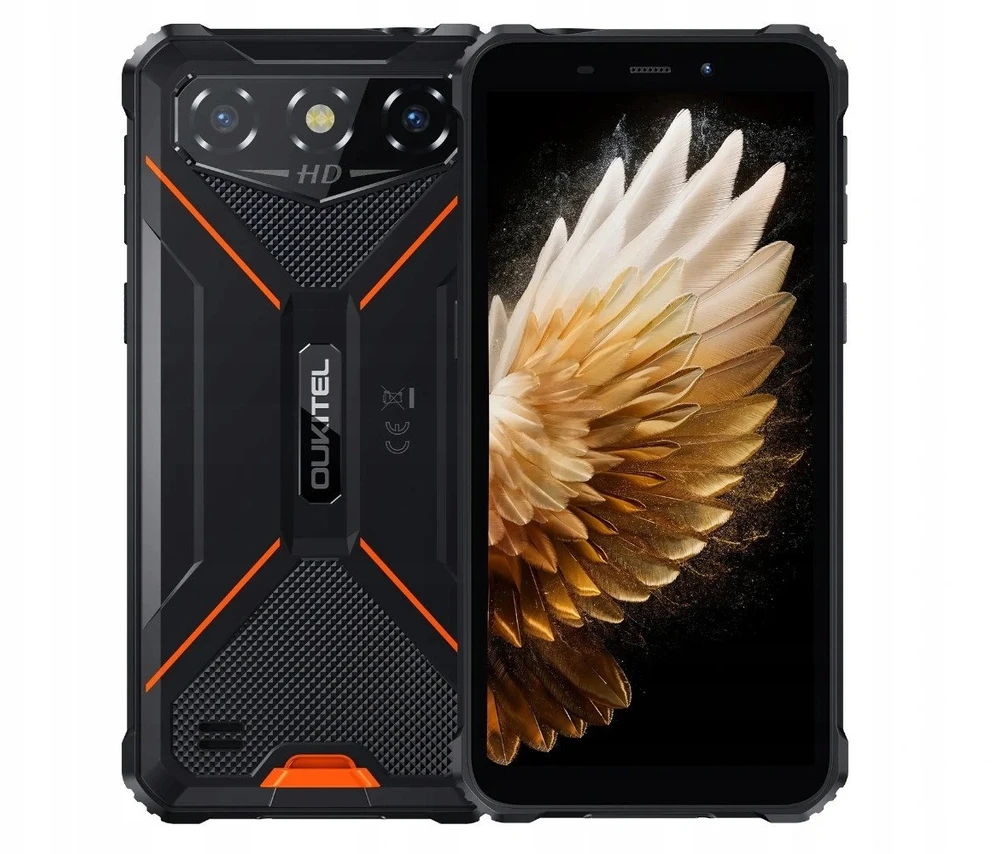 Oukitel G3 6″ Išmanusis telefonas Dual SIM Android 14 4G USB Type-C 4 GB 128 GB 6300 mAh Oranžinis