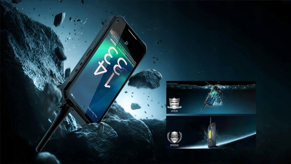 Išmanusis telefonas Oukitel WP61 Plus Walkie-Talkie 5G 12GB / 512GB Juodas (WP61Plus-BK/OL)