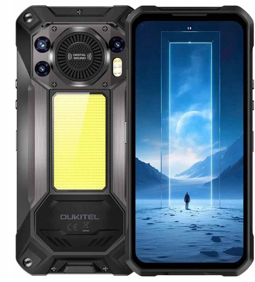 Oukitel WP61 5G phone, 512/12 GB, juodas 17,3 cm (6.8″) Dviguba SIM jungtis Android 16.0 C tipo USB 512 GB 20000 mAh Juoda