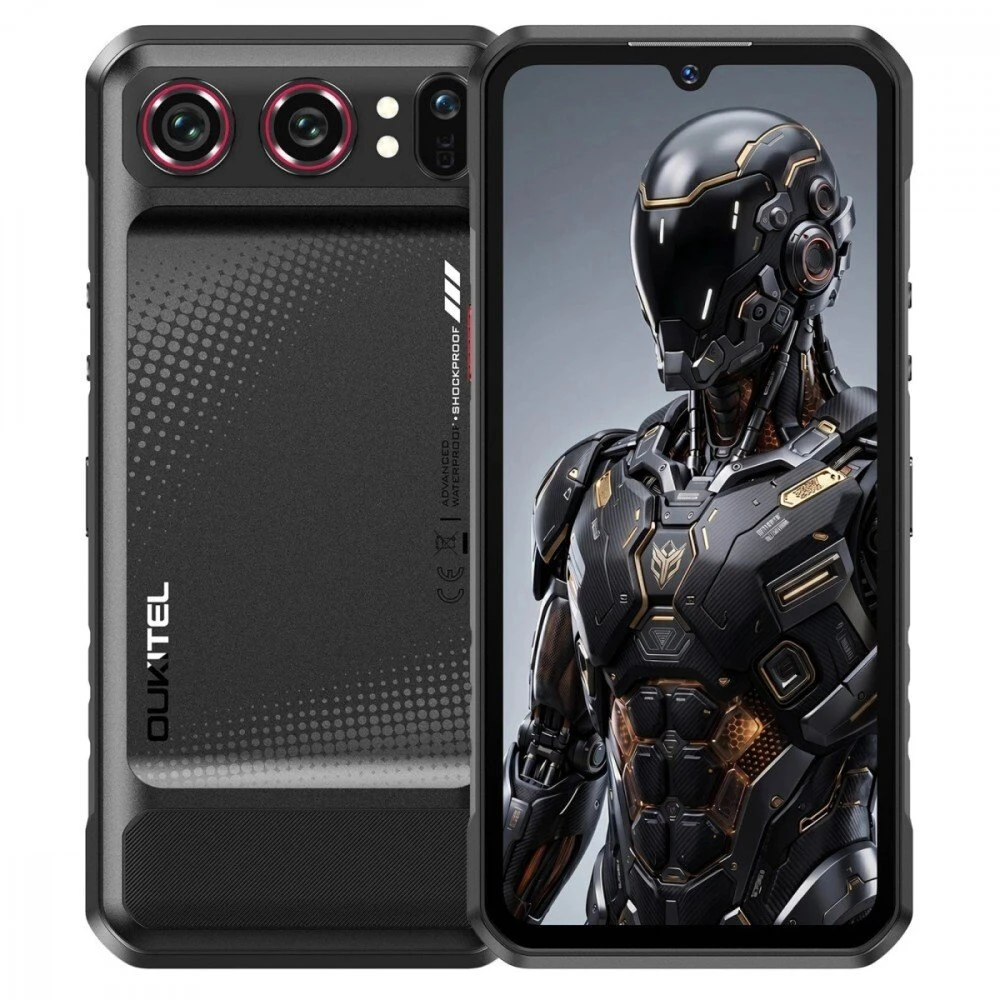 Oukitel WP68 Air 6.88" Išmanusis telefonas Dual SIM 5G Android 16 USB Type-C 12 GB 512 GB 8000 mAh Juodas