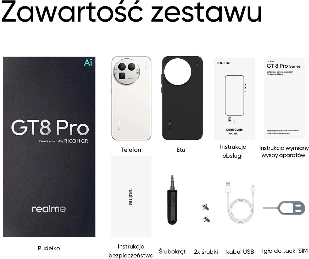 Išmanusis telefonas REALME GT 8 Pro 5G 16/512GB Diary White
