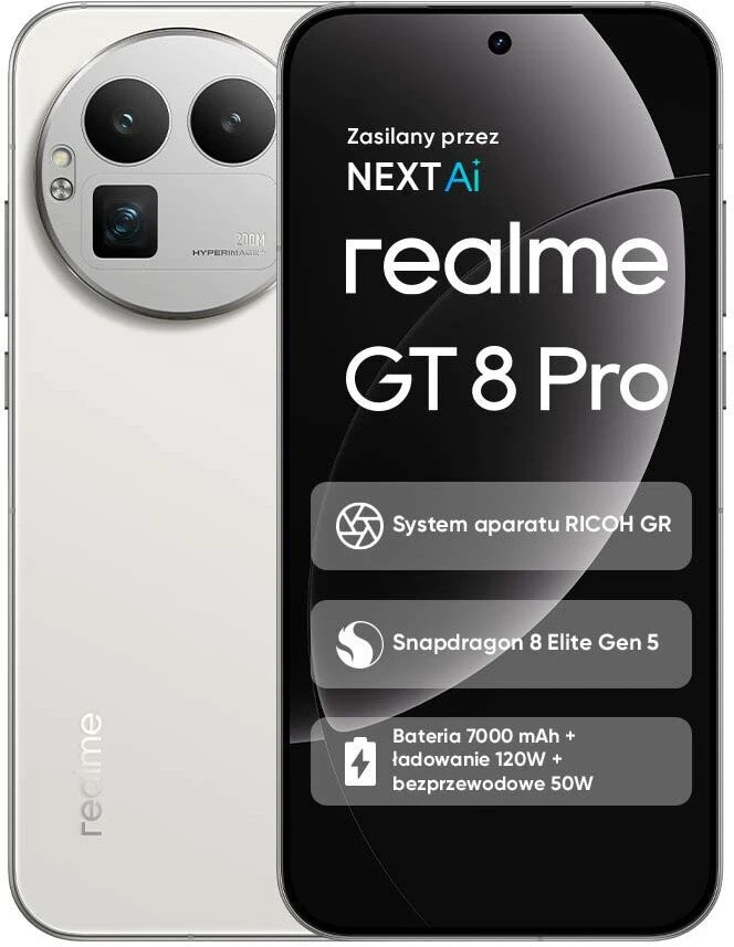 Išmanusis telefonas REALME GT 8 Pro 5G 12/256GB Diary White