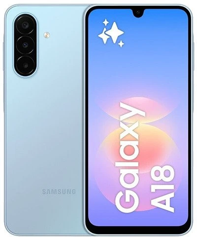 Išmanusis telefonas Samsung Galaxy A18 4G A185 Dual Sim 4GB RAM 128GB Light Mėlyna