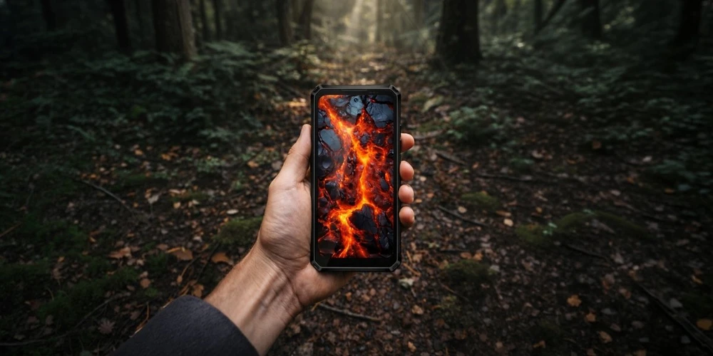 THD Išmanusis telefonas Lagenio Panther 1 4/128GB Juodas