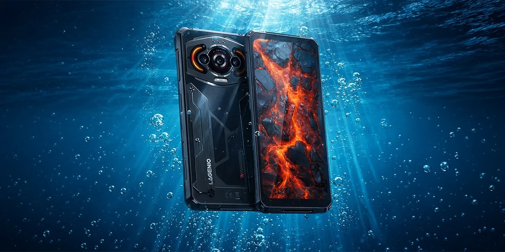 THD Išmanusis telefonas Lagenio Panther 1 4/128GB Juodas