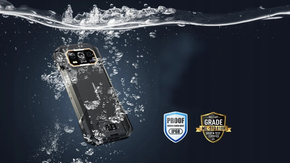 Mobilus telefonas - ULEFONE ARMOR 27 PRO 12GB RAM 256GB 5G 50MP Juodas
