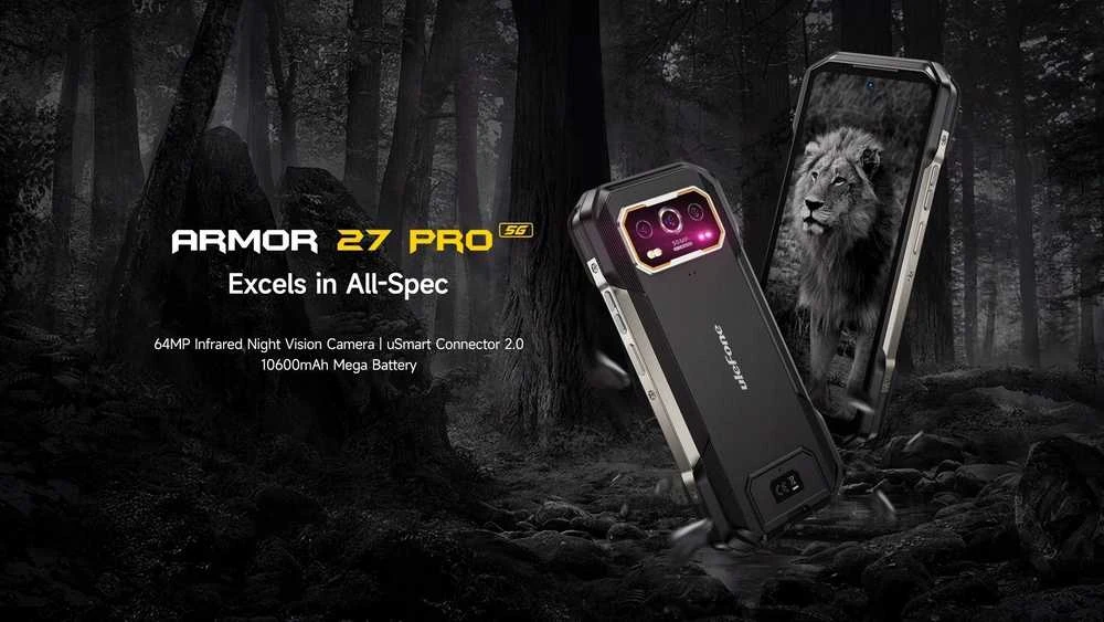 Ulefone Armor 27 Pro 5G 12/256GB Juodas