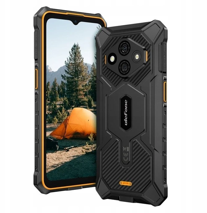 Išmanusis telefonas Ulefone RugKing 3 Pro 16,7 cm (6,56") Dual SIM, Android 15, 4G, USB Type-C, 8 GB, 128 GB, 5700 mAh, oranžinė, juoda