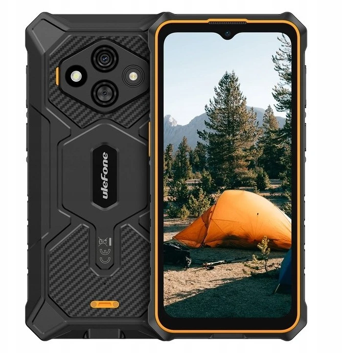 Išmanusis telefonas Ulefone RugKing 3 Pro 16,7 cm (6,56") Dual SIM, Android 15, 4G, USB Type-C, 8 GB, 128 GB, 5700 mAh, oranžinė, juoda