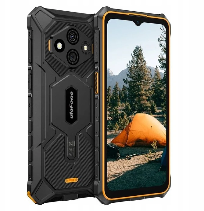 Išmanusis telefonas Ulefone RugKing 3 Pro 16,7 cm (6,56") Dual SIM, Android 15, 4G, USB Type-C, 8 GB, 128 GB, 5700 mAh, oranžinė, juoda
