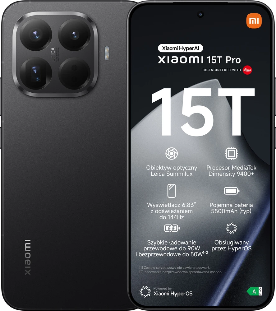 Xiaomi 15T Pro 5G Dual Sim 12GB RAM 1TB – Juodas