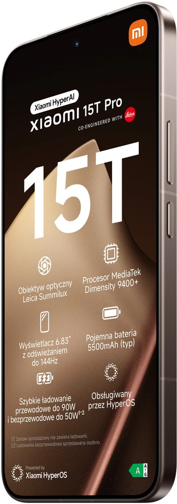 Išmanusis telefonas Xiaomi 15T Pro 5G Dual Sim 12GB RAM 1TB – Gold
