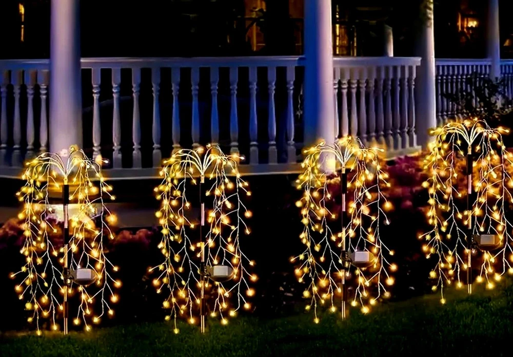Saska Garden SAULĖS ENERGIJOS LEMPA MEDELIS FEJERVERKAS 72CM 120 LED 1067452