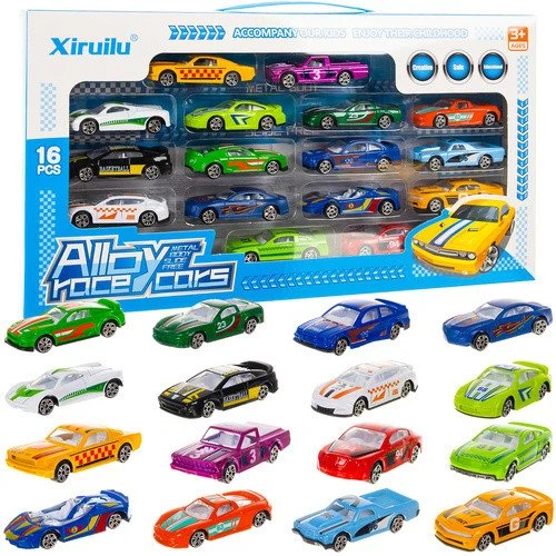 „Iso Trade“ spalvingi automobiliai/spyruoklės 1:64 - 16 vnt. 26319