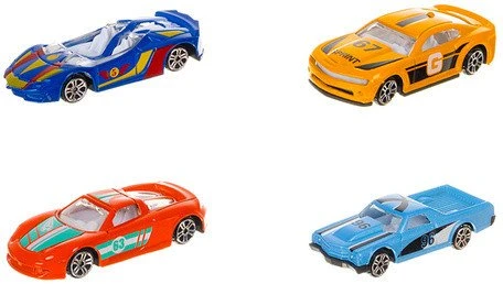 „Iso Trade“ spalvingi automobiliai/spyruoklės 1:64 - 16 vnt. 26319