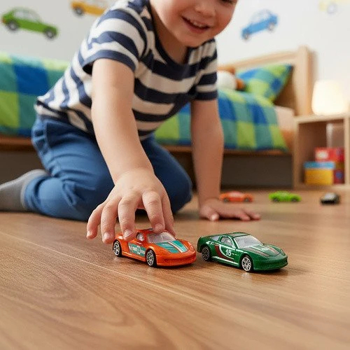 „Iso Trade“ spalvingi automobiliai/spyruoklės 1:64 - 16 vnt. 26319