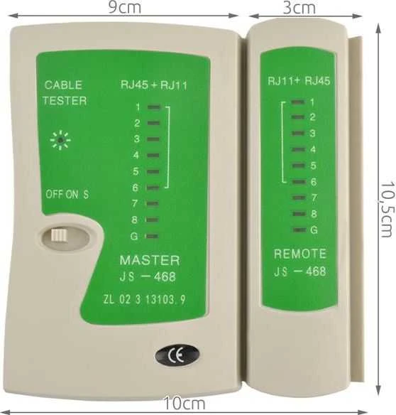 Iso Trade Oem RJ45, RJ11, RJ12 kabelių testeris