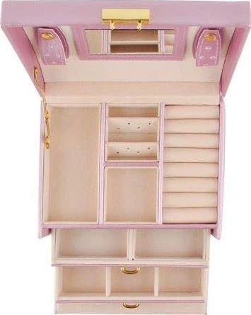 Beautylushh Rožinė PAPUOŠALŲ DĖŽUTĖ „Rožinis ROYAL"
