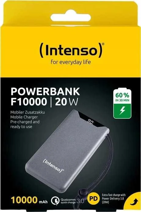 POWER BANK USB 10000MAH QC3.0/Pilkas 7332034 INTENSO