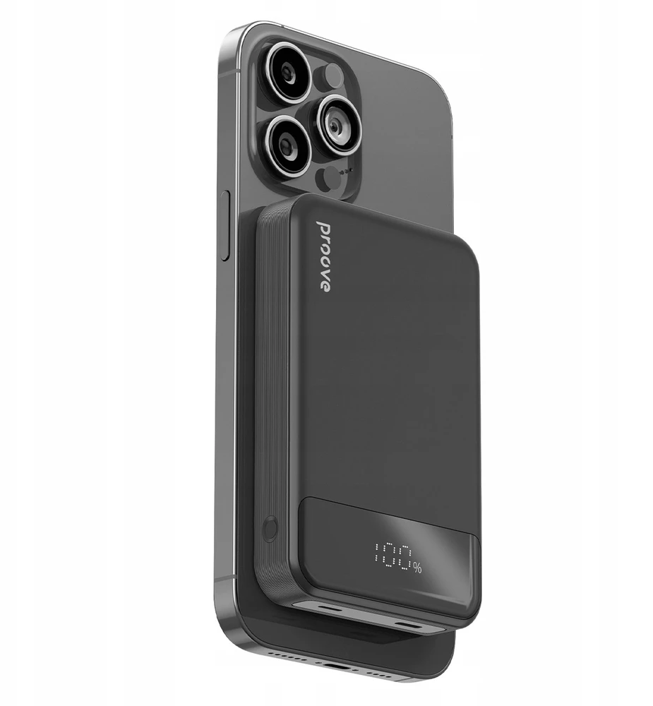 Nešiojamas įkroviklis PROOVE Hoodman Magnetic 10000 mAh Juodas