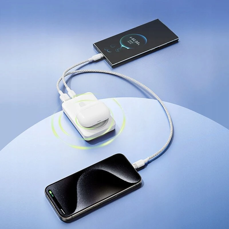 Išorinė baterija WRL 10000mAh 22.5W / magnetinė juoda FHTB0 VENTION