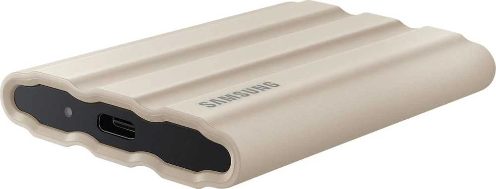 Išorinis kietasis diskas SSD Samsung T7 Shield USB 3.2 Gen 2 1TB, Smėlinės spalvos