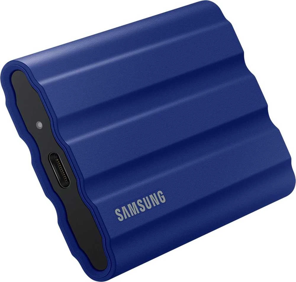 Išorinis kietasis diskas Samsung nešiojamasis SSD T7, Mėlynos spalvos