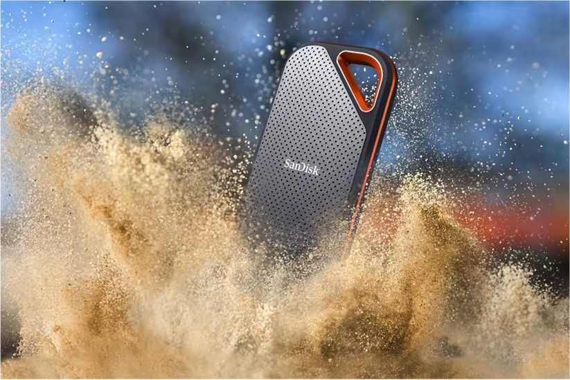 Išorinis kietasis diskas SanDisk Extreme PRO 1TB SSD, Juodos/Oranžinės spalvos