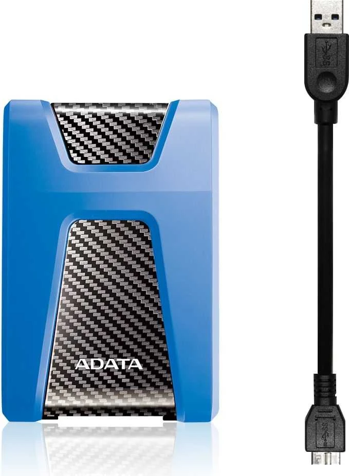 Kietasis išorinis diskas Adata HD650 2TB 2.5", USB 3.1 (suderinama su USB 2.0), Mėlynas