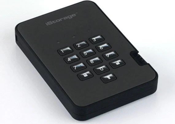 Kietasis diskas Disk zewnętrzny HDD iStorage diskAshur2 500GB Juodas (IS-DA2-256-500-B)