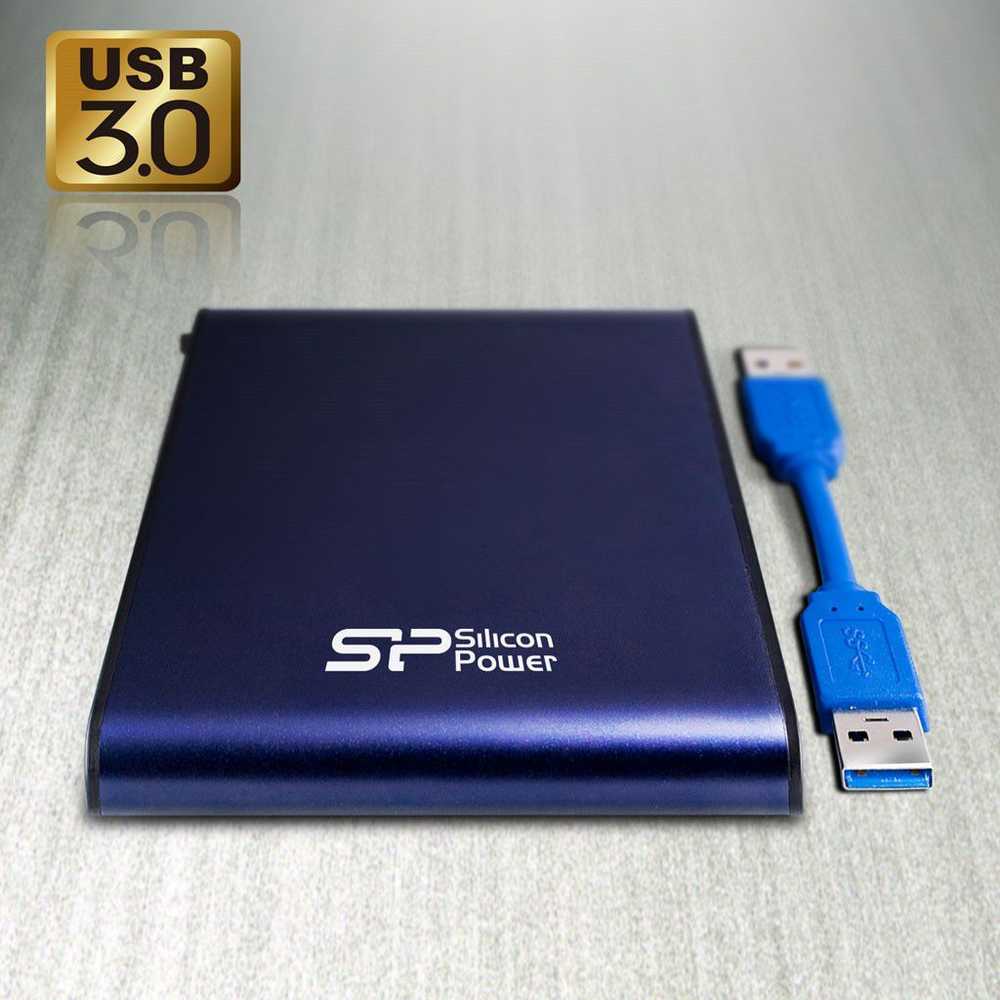 Kietasis diskas Išorinis HDD diskas Silicon Power Armor A80 2TB Mėlyna (SP020TBPHDA80S3B)