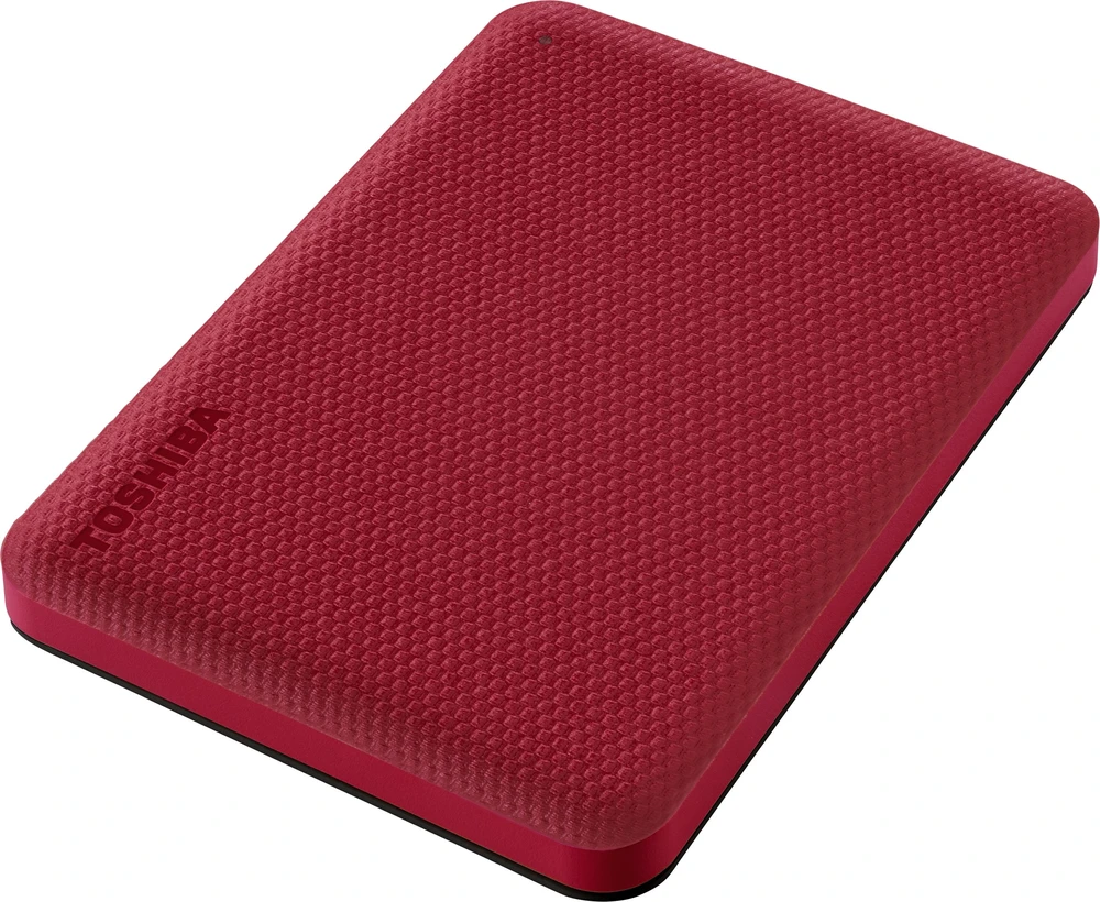 Išorinis kietasis diskas TOSHIBA Canvio Advance, raudonas, 4TB